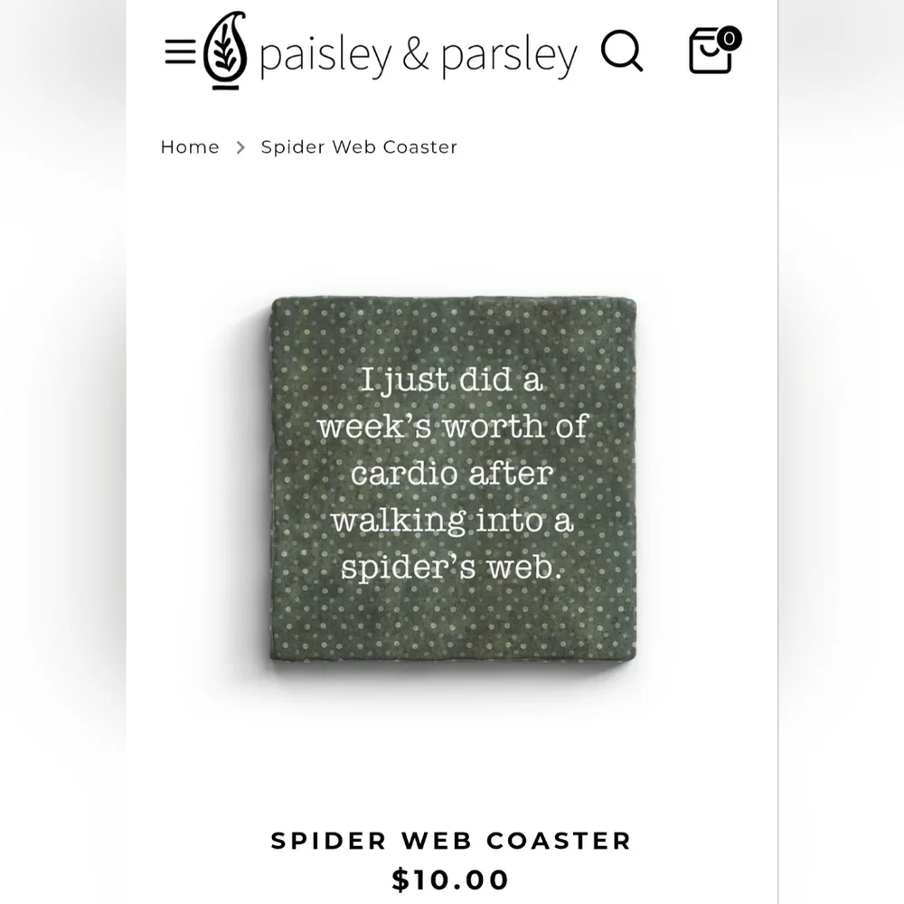 Paisley & Parsley Inspirational Quote Coasters Set